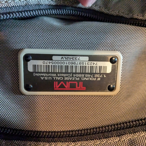 Tumi Leather Tote Shoulder Bag Like with Dust Bag - Picture 15 of 16